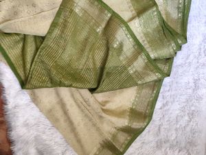 Shaded Georgette Saree With Shimmer