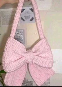 Fairy Blue Crochet Bow Bag🪄✨