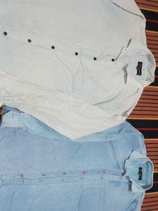 Men's Light Blue Button-Up Shirt combo