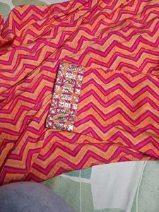 Embellished Pink &amp; Orange Kurta
