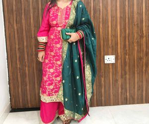 Pink & Gold Embroidered Kurta Set