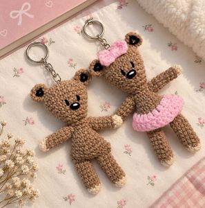 Cute aesthetic coquette bagcharm, Handmade Crochet