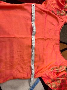 New Banarsi Silk 2 Pcs Kurti Pant Set
