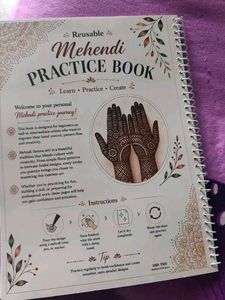 Reusable Mehendi Practice Book 30 sheets
