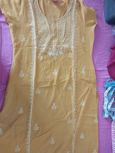Mustard Kurta