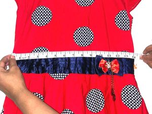 Red Girls Dress - Retro Type - Party Wear