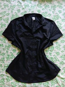 🖤💿 Y2K Black Button-Up Shirt 💿🖤