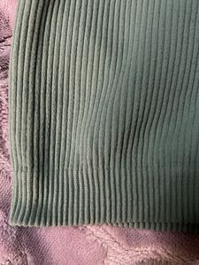 Halter Crop Top - Gray green