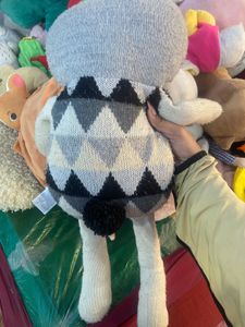 Cute Knit Stuffed Lion Toy