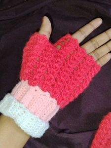 Handmade Crochet Fingerless Gloves