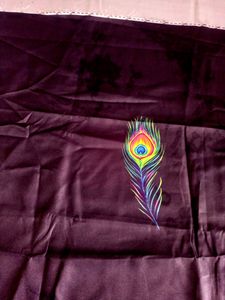 Black Mor-pankh Printed Shirt Febric