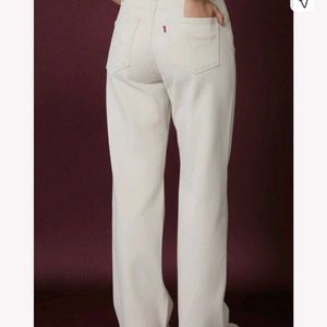 Cream jeans Pants
