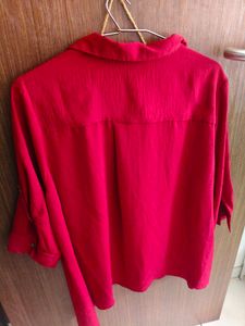 Gia Curves Red Casual Shirt