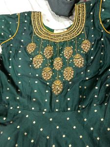 Elegant Green Ethnic Gown