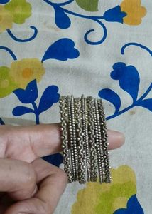 2  Pairs Of Earrings, Metal Bangles, Mangalsutras