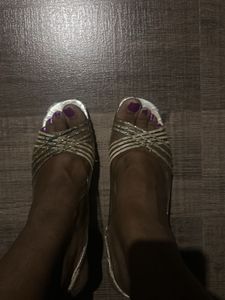 Sparkly Silver Jelly Sandals