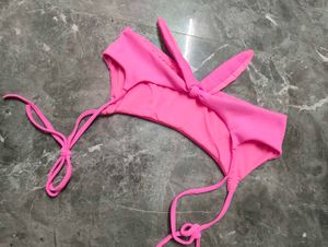 pink cute bikini top
