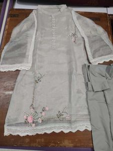 tissu fabric kurti with handwork
