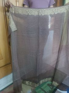Elegant Brocade Saree with blouse
