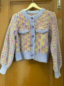 Chic Fuzzy Knit Cardigan