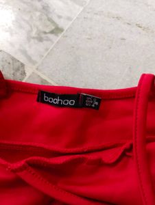 Red Crop Camisole Top