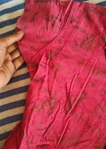 Beautiful Pink Kurta with Unique Neckline