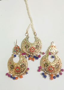Earrings and Tikka Set