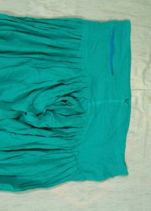 Teal Textured Kurta with salwar