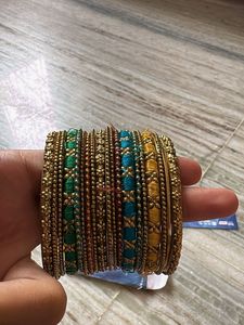 Set of Colorful Thread Bangles
