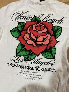 White Rose Graphic T-Shirt
