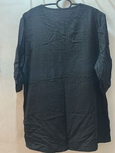 Embroidered Black tunic top