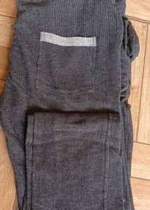 Gray Casual Track Pants skinny