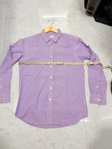 Uniqlo Purple Gingham Check Shirt