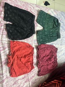 Kids Cotton Shorts / Bloomers – Set of 4