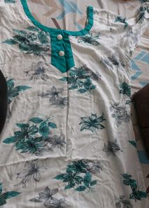 Chic Floral Print Kurta set