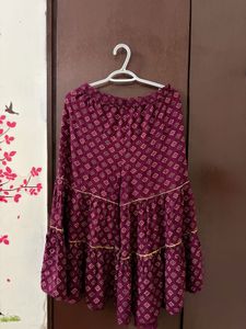 Maroon Sharara Set