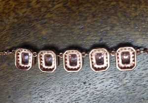 GoldPlated 925 Silver necklace with BabyPink CZ
