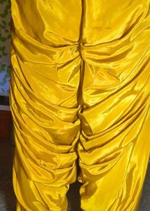 Yellow Designer sulk shyny ptuyala shalwar