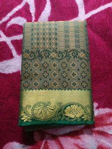 Green & Gold Silk Saree