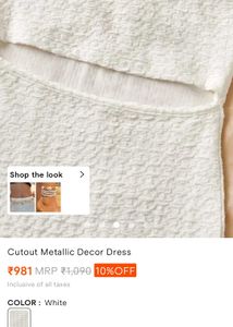 Chic White Textured Mini Dress