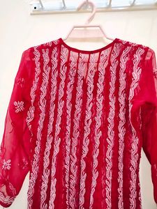 Chikankari Kurta (Black)