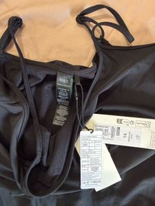M&amp;S New Collection Black Cami Scoop Neck Swimsuit