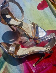 Chic Metallic Stiletto Sandals