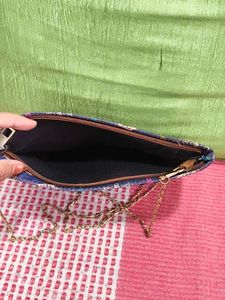 Boho Arrow Print Clutch with Chain
