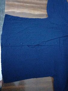 Navy Blue Textured top