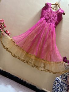 new Stunning Pink Ethnic Gown