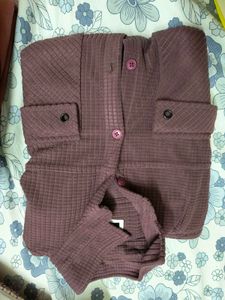 Embroidered Button-Down Top