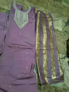 Stitched suit silk
