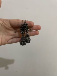 Stylish Oxidized Jhumka Earrings
