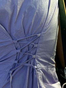 Lavender Button-Up Corset Sleeve Top